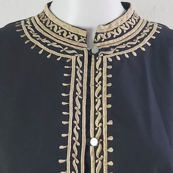 Vintage Macelli Bohemian Embroidered Tunic Size Large - Picture 5 of 12